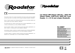 Manual Roadstar RU-280BT Auto-rádio