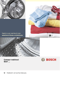 Kullanım kılavuzu Bosch WAT24581TR Çamaşır makinesi