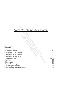 Mode d’emploi Rosières RVSD 9800 PN Hotte aspirante