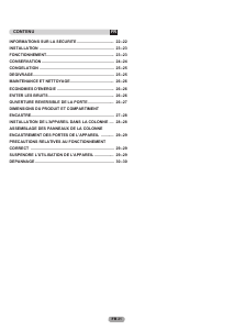 Mode d’emploi Rosières RBBS 100 Réfrigérateur combiné