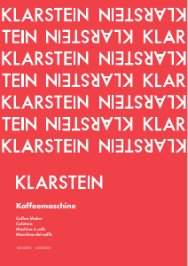 Mode d’emploi Klarstein 10032095 Cafetière