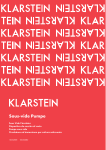 Manual de uso Klarstein 10032082 Circulador de vacío