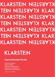 Manuale Klarstein 10033209 Espessionata Gusto Macchina per espresso