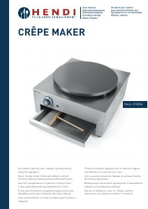 Manual Hendi 212004 Crepe Maker