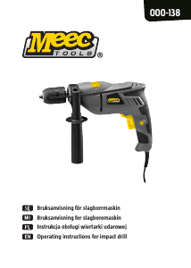 Instrukcja Meec Tools 000-138 Wiertarka udarowa