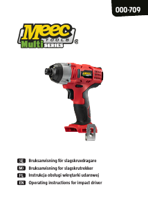 Bruksanvisning Meec Tools 000-709 Borrskruvdragare