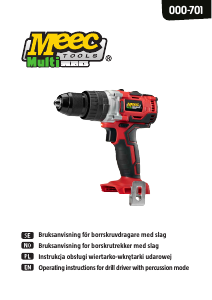 Bruksanvisning Meec Tools 000-701 Borrskruvdragare