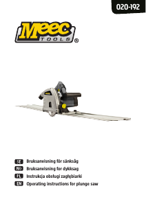 Instrukcja Meec Tools 020-192 Pilarka tarczowa