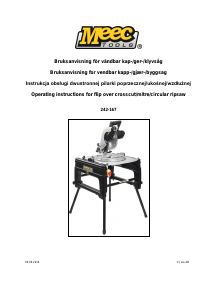 Instrukcja Meec Tools 242-167 Pilarka tarczowa