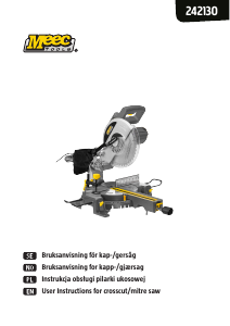 Instrukcja Meec Tools 242-130 Pilarka tarczowa