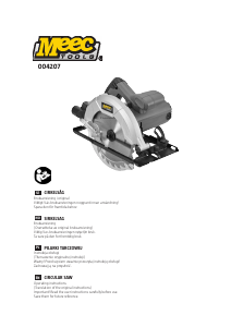 Instrukcja Meec Tools 004-207 Pilarka tarczowa