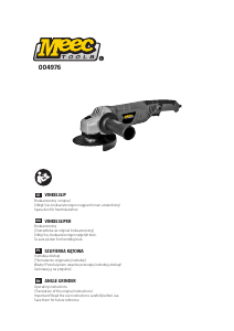 Bruksanvisning Meec Tools 004-976 Vinkelsliper