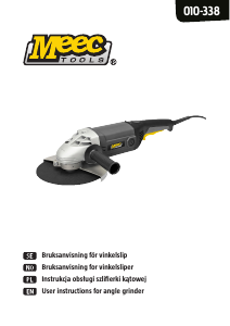Bruksanvisning Meec Tools 010-338 Vinkelsliper