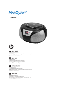 Manual MarQuant 001-949 Stereo-set