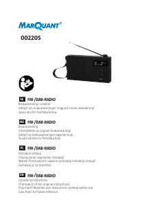 Handleiding MarQuant 002-205 Radio