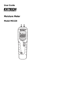 Handleiding Extech MO220 Vochtmeter