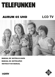 Bruksanvisning Telefunken AURUM65UHD LCD TV