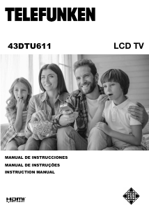 Bruksanvisning Telefunken 43DTU611 LCD TV