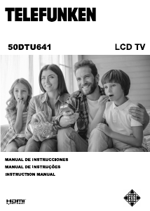 Bruksanvisning Telefunken 50DTU641 LCD TV