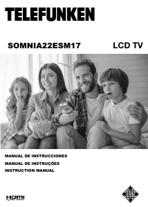 Manual Telefunken SOMNIA22ESM17 Televisor LCD