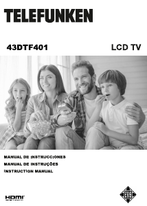 Bruksanvisning Telefunken 43DTF401 LCD TV