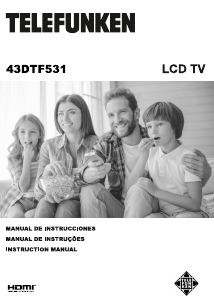 Bruksanvisning Telefunken 43DTF531 LCD TV