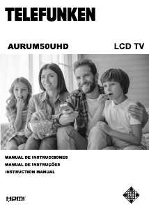 Manual Telefunken AURUM50UHD Televisor LCD