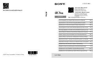 Руководство Sony Alpha ILCE-7RM3 Цифровая камера