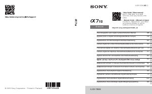 Handleiding Sony Alpha ILCE-7SM2 Digitale camera
