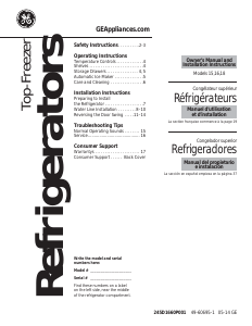 Manual de uso GE GTS15CTHLWW Frigorífico combinado