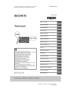 Bedienungsanleitung Sony Bravia KD-49XG7077 LCD fernseher