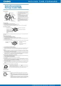 Handleiding Casio Edifice EF-509D-1AVEF Horloge
