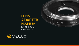 Bruksanvisning Vello LA-MFT-CFD Linsadapter