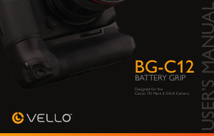 Bruksanvisning Vello BG-C12 Batterigrepp