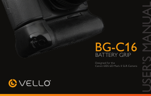 Handleiding Vello BG-C16 Battery grip