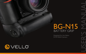 Handleiding Vello BG-N15 Battery grip