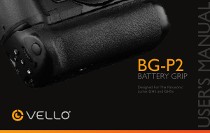 Bruksanvisning Vello BG-P2 Batterigrepp