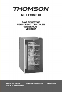 Mode d’emploi Thomson Millesime 18 Cave à vin