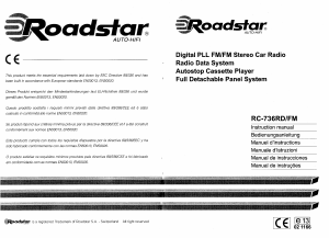Mode d’emploi Roadstar RC-736RD/FM Autoradio
