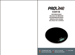 Mode d’emploi Proline KSR1B Balance de cuisine