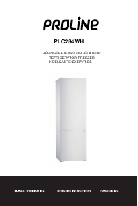 Mode d’emploi Proline PLC284WH Réfrigérateur combiné