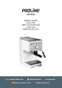 Mode d’emploi Proline EXP1602 Machine à expresso