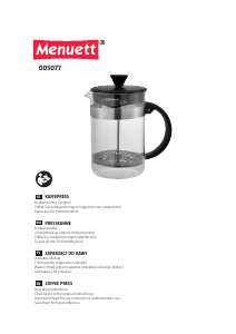 Manual Menuett 005-077 Coffee Machine