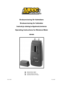 Bruksanvisning Meec Tools 405-044 Fuktmätare