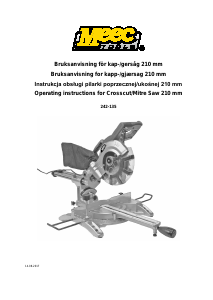 Instrukcja Meec Tools 242-135 Pilarka tarczowa