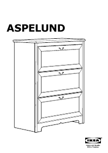 Bruksanvisning IKEA ASPELUND (88x44x110) Kommode