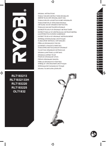 Kullanım kılavuzu Ryobi RLT1832133H Çim düzeltme makinesi
