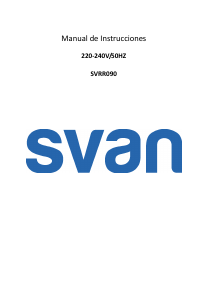 Manual de uso Svan SVRR090 Refrigerador