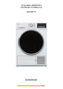 Manual Kernau KFD 801 W Dryer