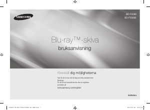 Käyttöohje Samsung BD-F5500 Blu-ray-soitin